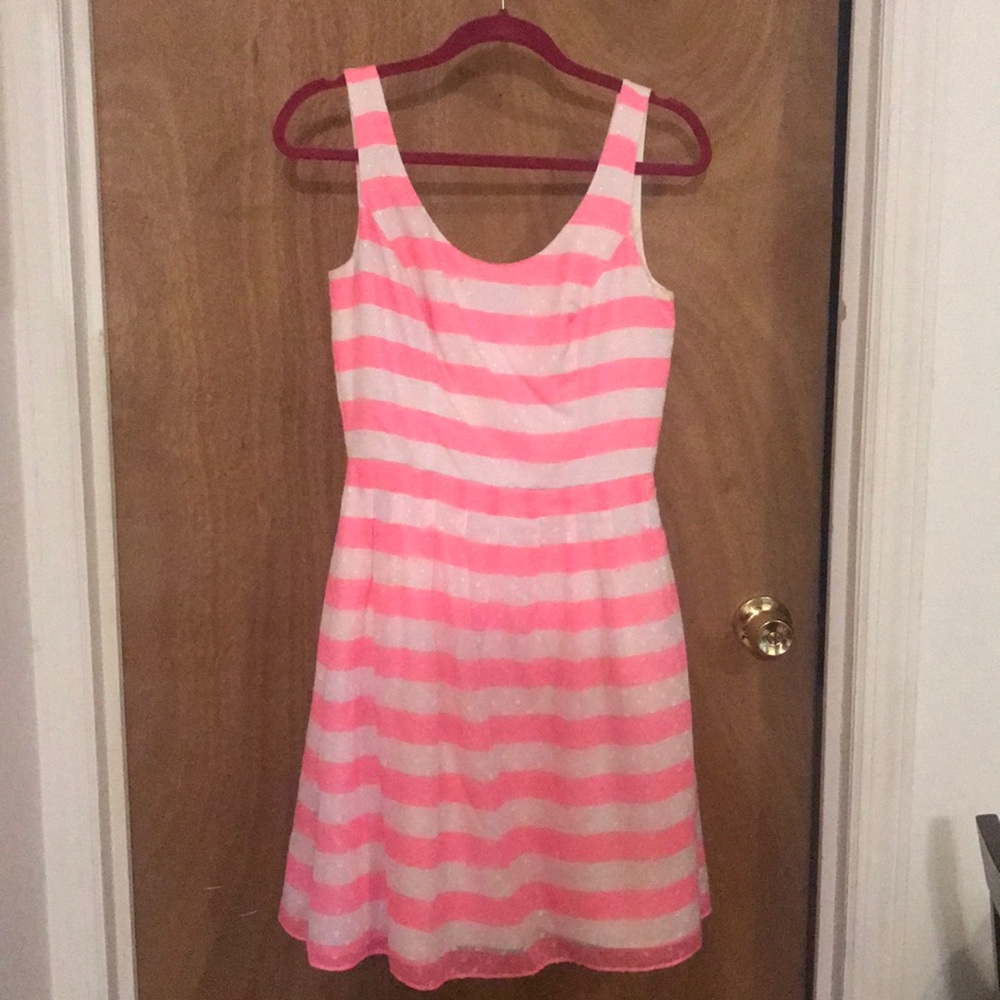Lilly Pulitzer Pink & White Striped Dress